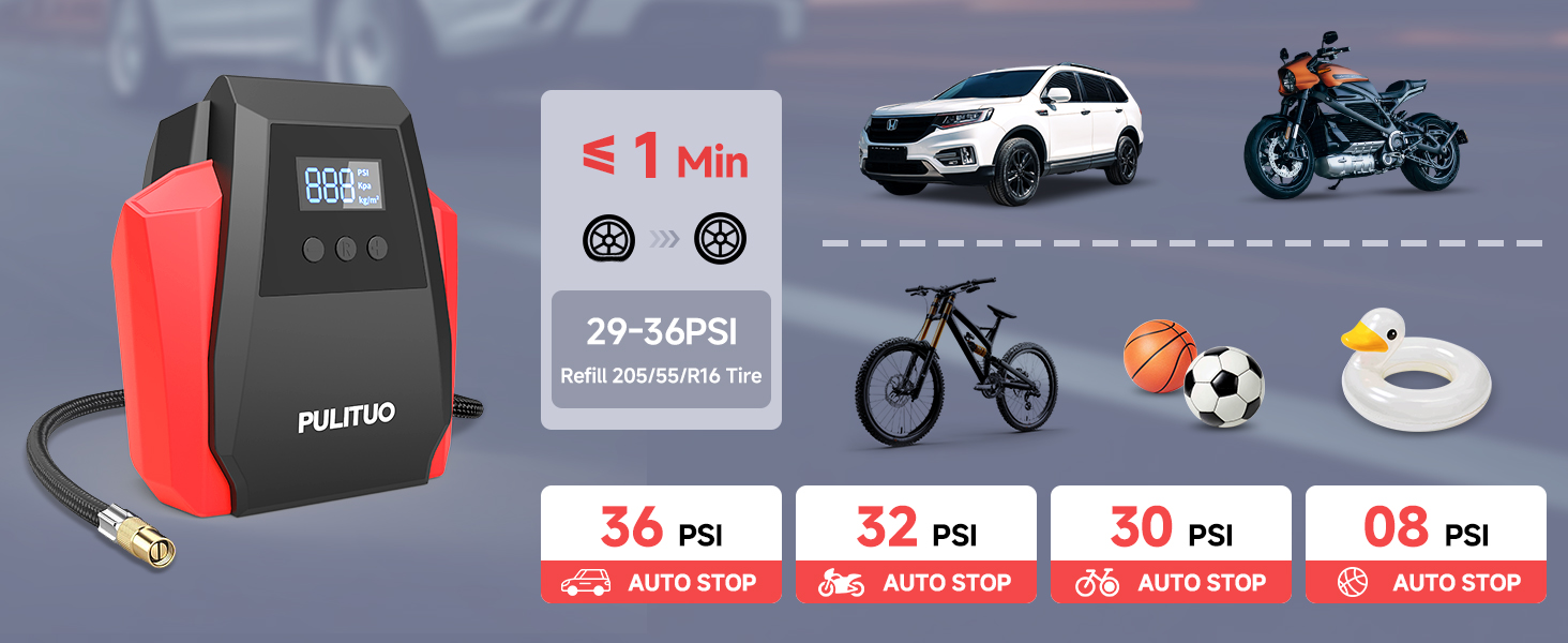 Tire Inflator Portable Air Compressor