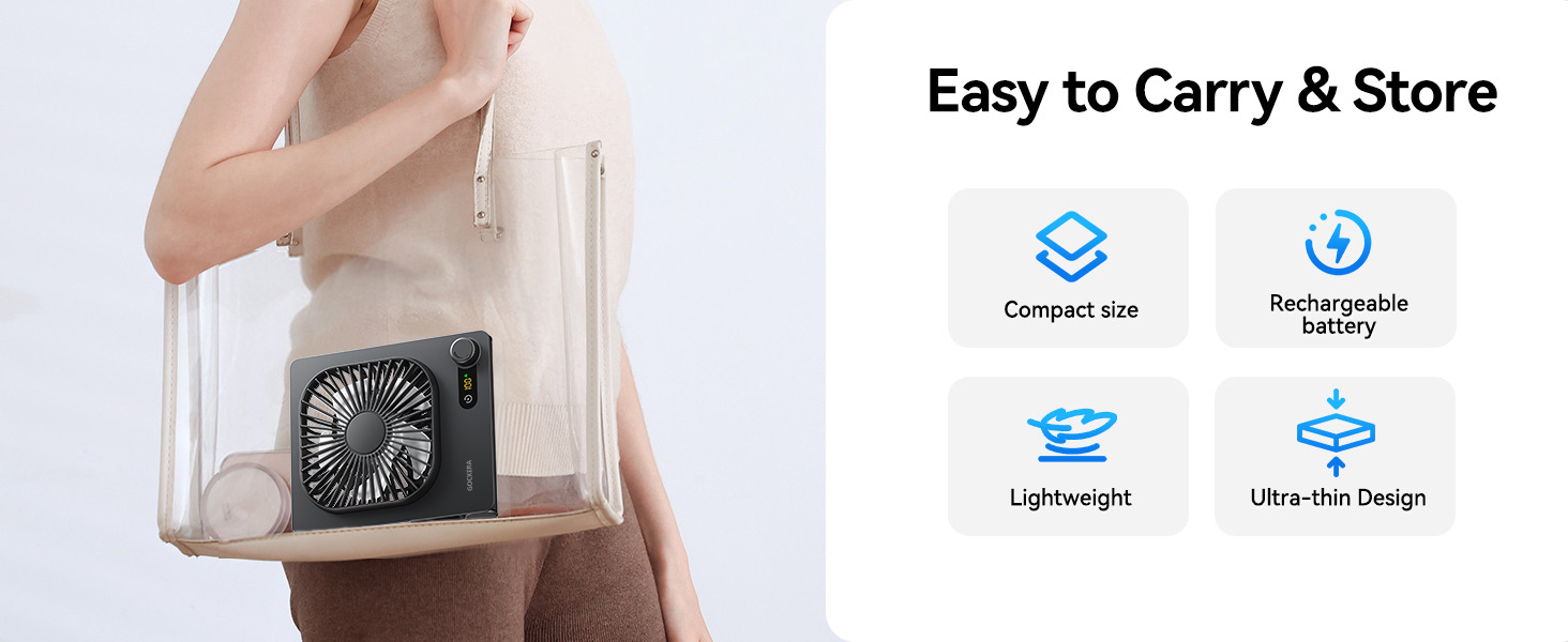 portable desk fan Small size easy to use