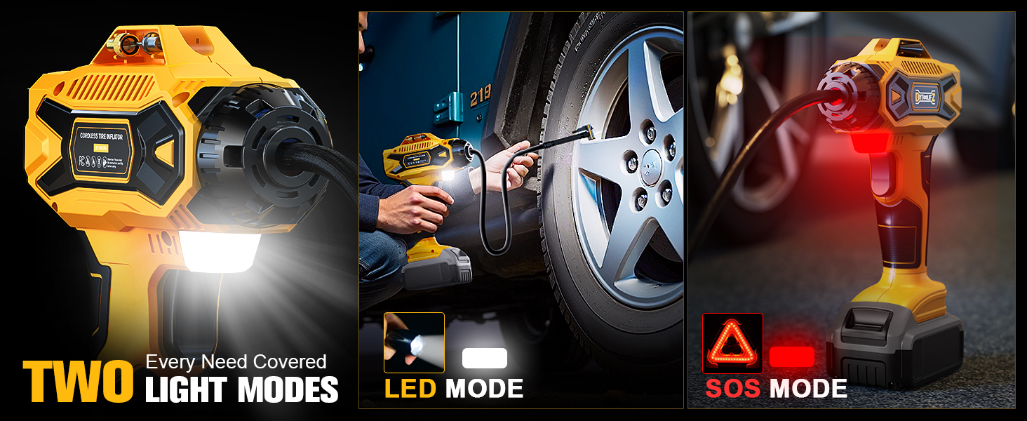 cars motorcycles bikes sport balls portable cordless tire inflator