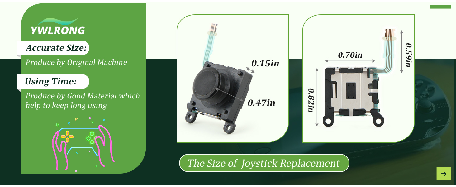 Joysticks Replacement for PS Vita 2000 2001