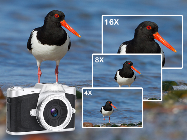 4k digital camera digital zoom black