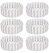 Elsjoy 6 Pieces 35 Inches (Total 210") Miniature Fairy Garden Fence, Decorative Wood Picket Fence...