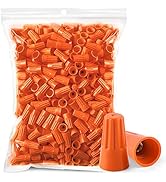 Crweety 600PCS Wire Connectors Nuts 0.87"x0.49" inches Electric Wire Caps Insulating Insert Twist...