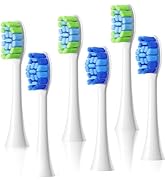 COSLUS Sonic Electric Toothbrush Replacement Heads: Compatible with C30 Electric Toothbrush, 6 Pa...