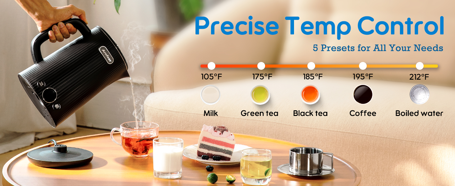electric kettle temperature control