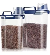 TBMax 2 Pack Cat Dog Food Storage Containers 8 to 10 Lbs, Portable Travel Pet Container Dispenser...
