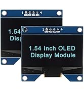 MELIFE 2pcs 1.54 Inch OLED I2C IIC Display Module, 128x64 Pixel SSD1309 Driver Self-Luminous OLED...