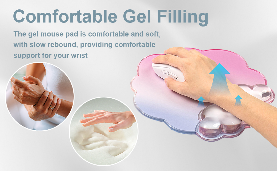 ergonomic cloud mouse pad