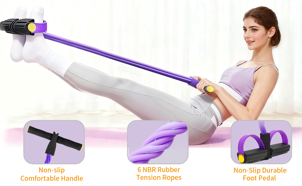 Pedal Resistance Bands with Handles