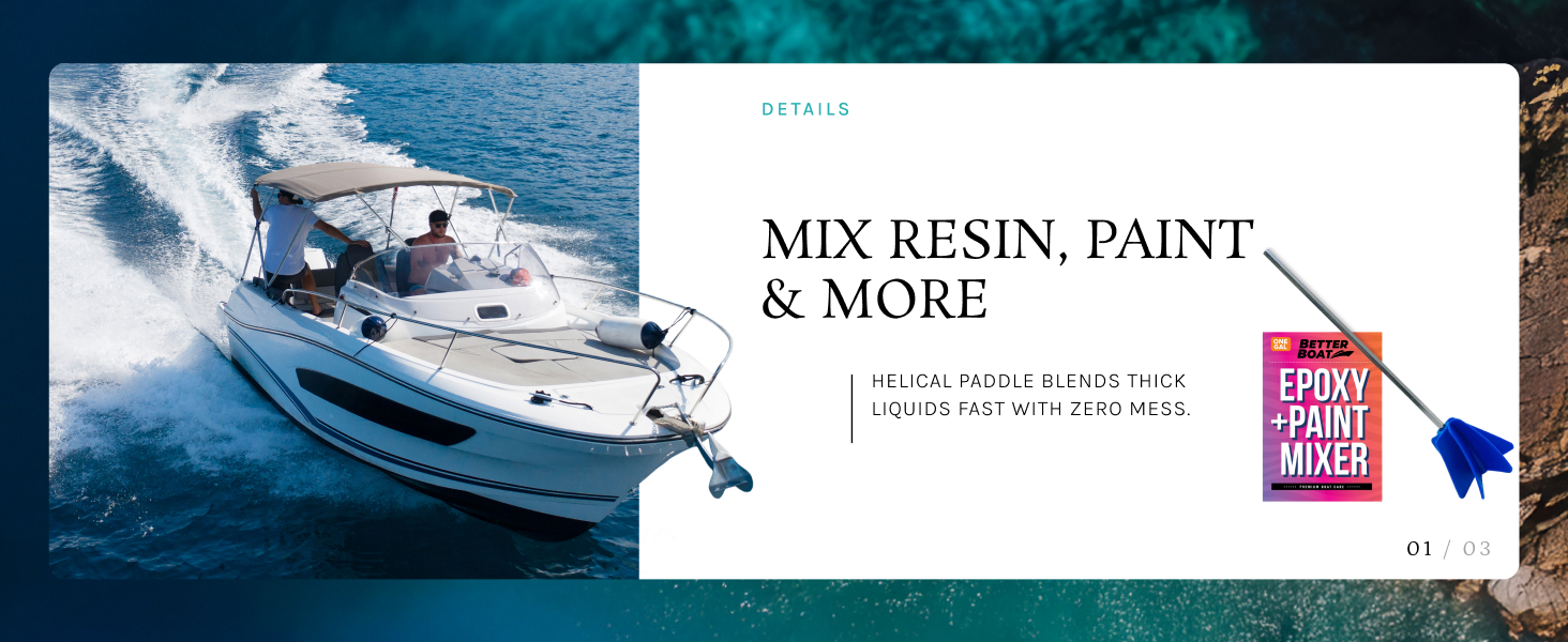 epoxy resin mixing attachment and paint mixer