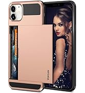 Vofolen Compatible with iPhone 12 Case 5G Wallet Cover Credit Card Holder Slot Sliding Back Pocke...