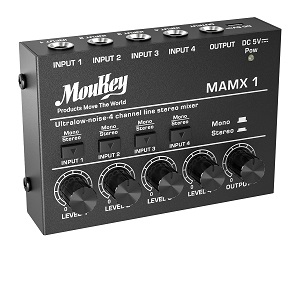 Moukey Ultra Low-Noise 4-Channel Line Mixer for Sub-Mixing