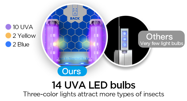 fly killer gnat killer plug in best safe electric flying insect trap fruit fly bug blue UV light