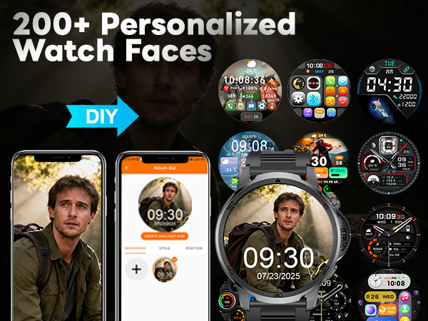 200+ Dials smart watch
