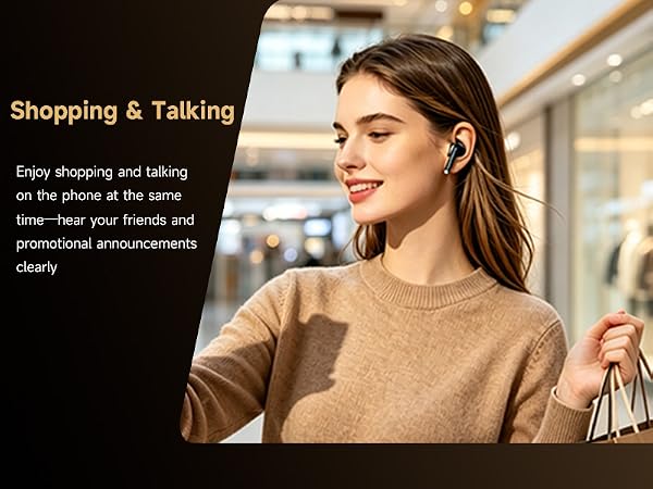 Shopping at the mall: You can listen to music and promotional announcements at the same time