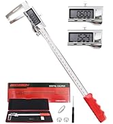 Digital Caliper 12 inch with Outer Groove, Brake Disc Rotor measuring tool, Stainless Steel Digit...