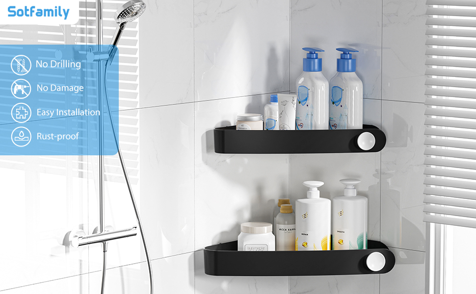 shower caddy black