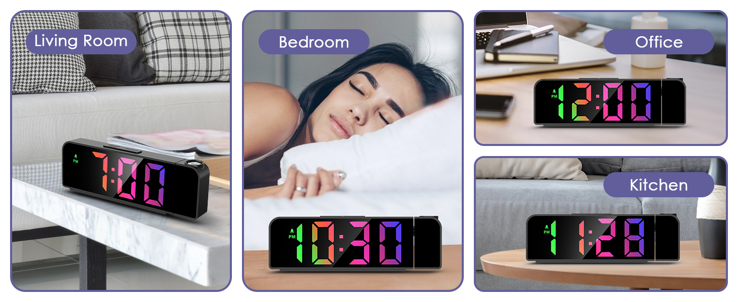 digital clock for bedroom