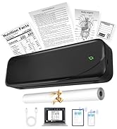 M833 Inkless Portable Printer for Travel - Wireless Thermal Printer Supports US Letter and A4 The...
