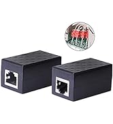 CERRXIAN Ethernet Surge Protector RJ45 Coupler Female to Female Network Surge Protector Outdoor A...
