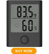 baldr digital hygrometer thermometer - monitor room temperature humidity with thermometer and h