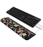 HAOCOO Wrist Rest with Computer Keyboard Stand, 3-Level Height Adjustment Keyboard Holder, Ergono...