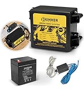 BUNKER INDUST Trailer Brakes Breakaway Kit with Charger, LED Indicator, Switch, 12V 5AH Battery f...