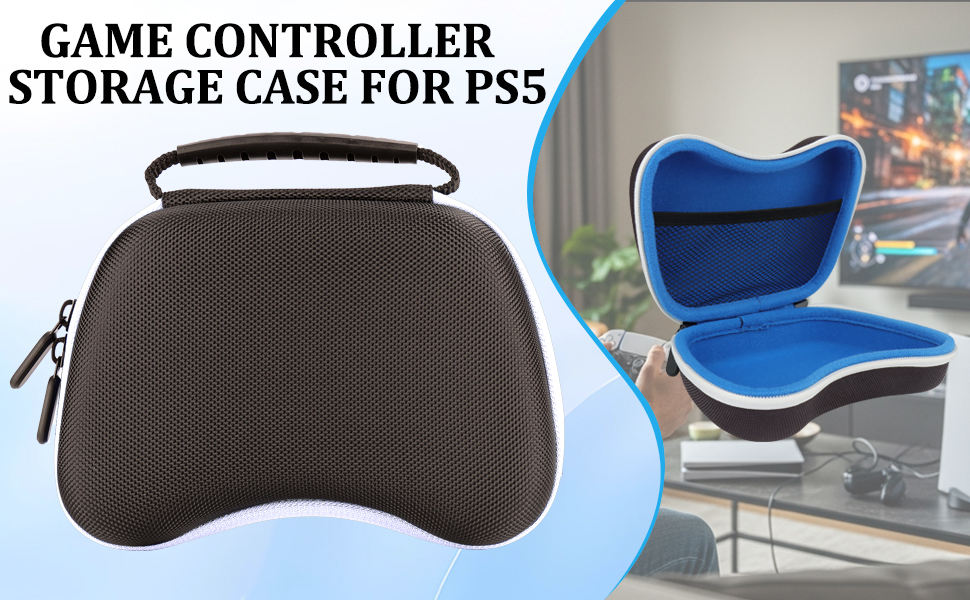 Game Controller Storage Case for PS5, Carrying Travel Protective Case for Playstation 5