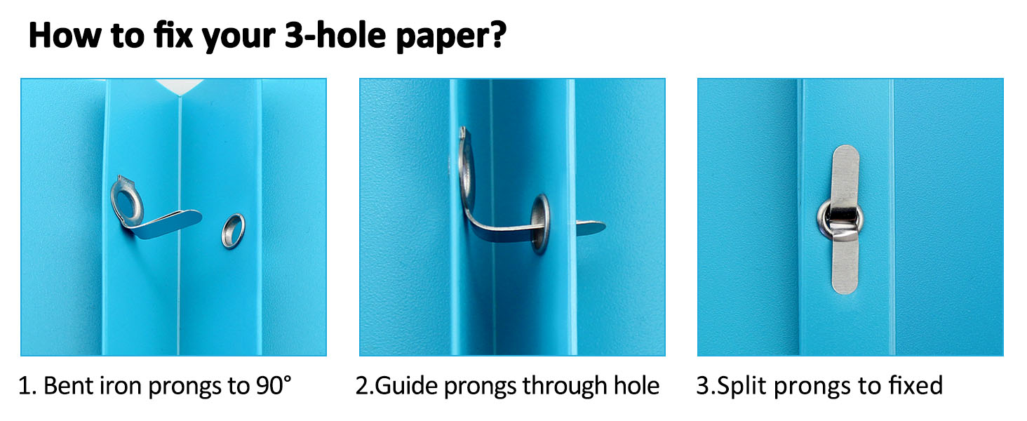 FUCDTEFC 2 Pocket Folders with Prongs