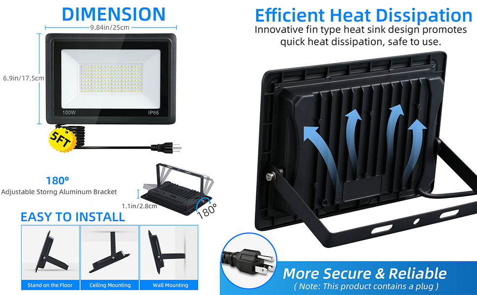 100W Outdoor Flood Lights
