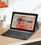 fire hd 10 13th gen 2021 2023 lightweight silicone shock absorb kids skin rotating stand holder