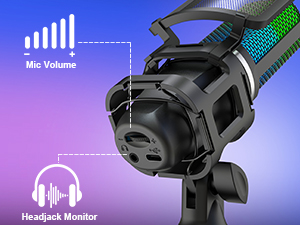 volume and monitor knob