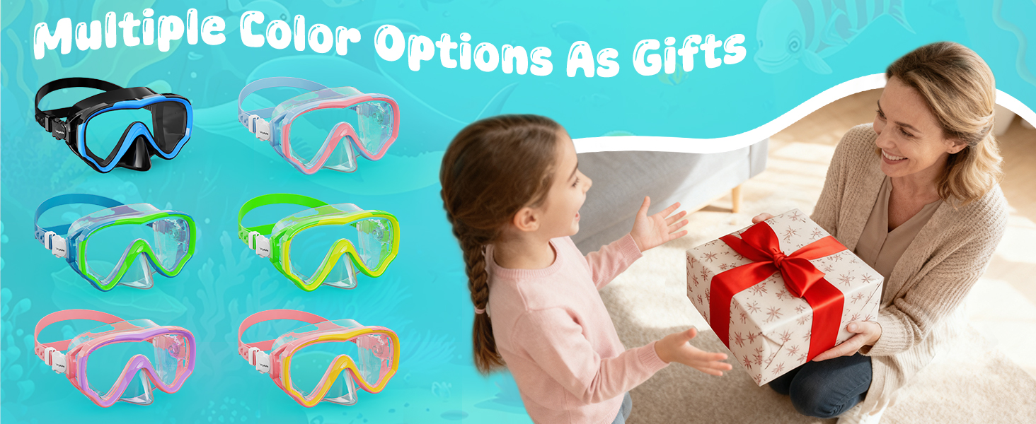 kid swimming goggles with nose cover