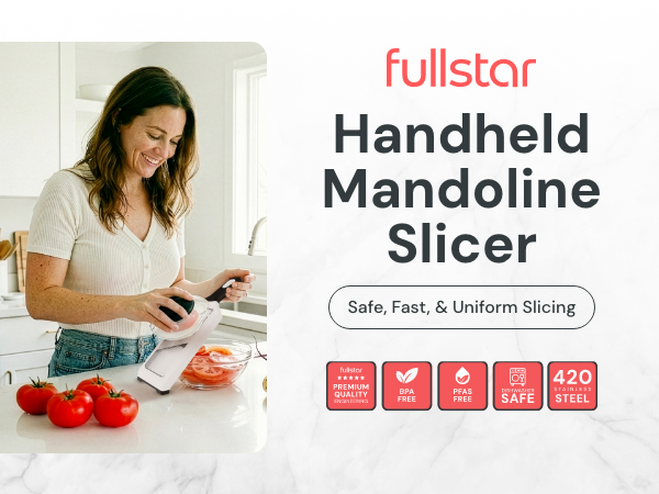 Fullstar 2 in 1 Handheld Mandoline Slicer