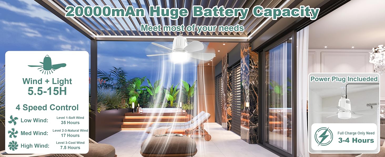 20000mAh Rechargeable Battery