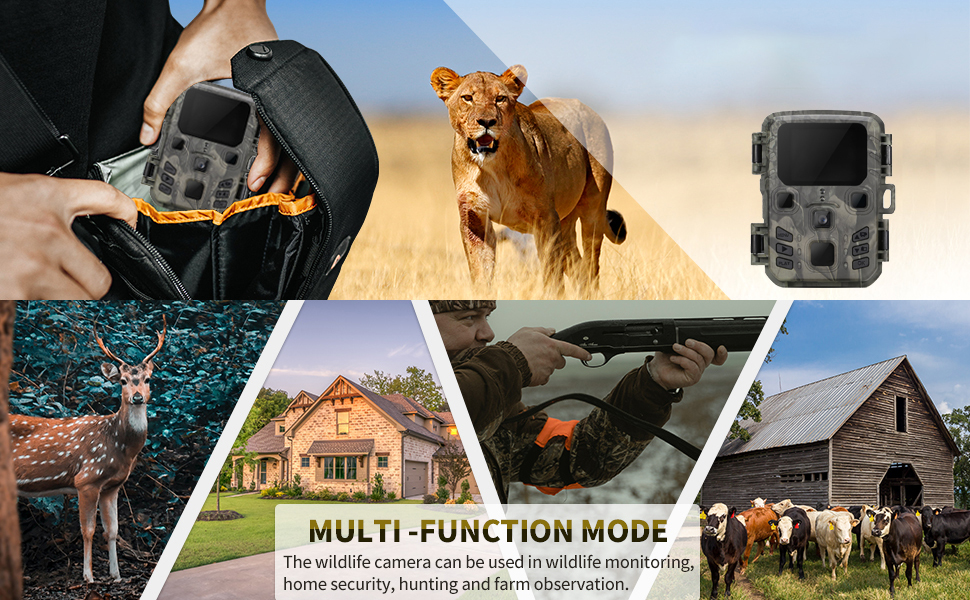 trail cameras with night vision motion activated waterproof