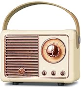 PRUNUS J-999 Retro Bluetooth Speaker,Vintage Decor,Mini Wireless Bluetooth Speaker,Cute Old Fashi...