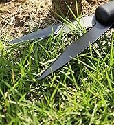 WORKPRO Grass Shears Handheld, Ultra-Sharp Grass Clippers with 360 Degree Swivel Blades, Manual G...