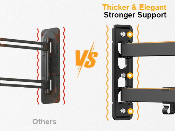 55 inch tv wall mount full motion swivel