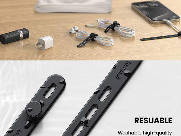 Bundle Cord Organizer Ties Strap Silicone