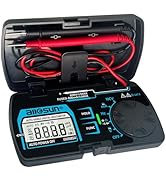 ALLOSUN Digital Multimeter Pocket Size DC AC Voltage Current Tester NCV Ohm Capacitance Frequency...