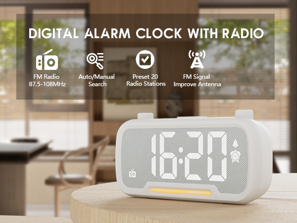 alarm clock with radio