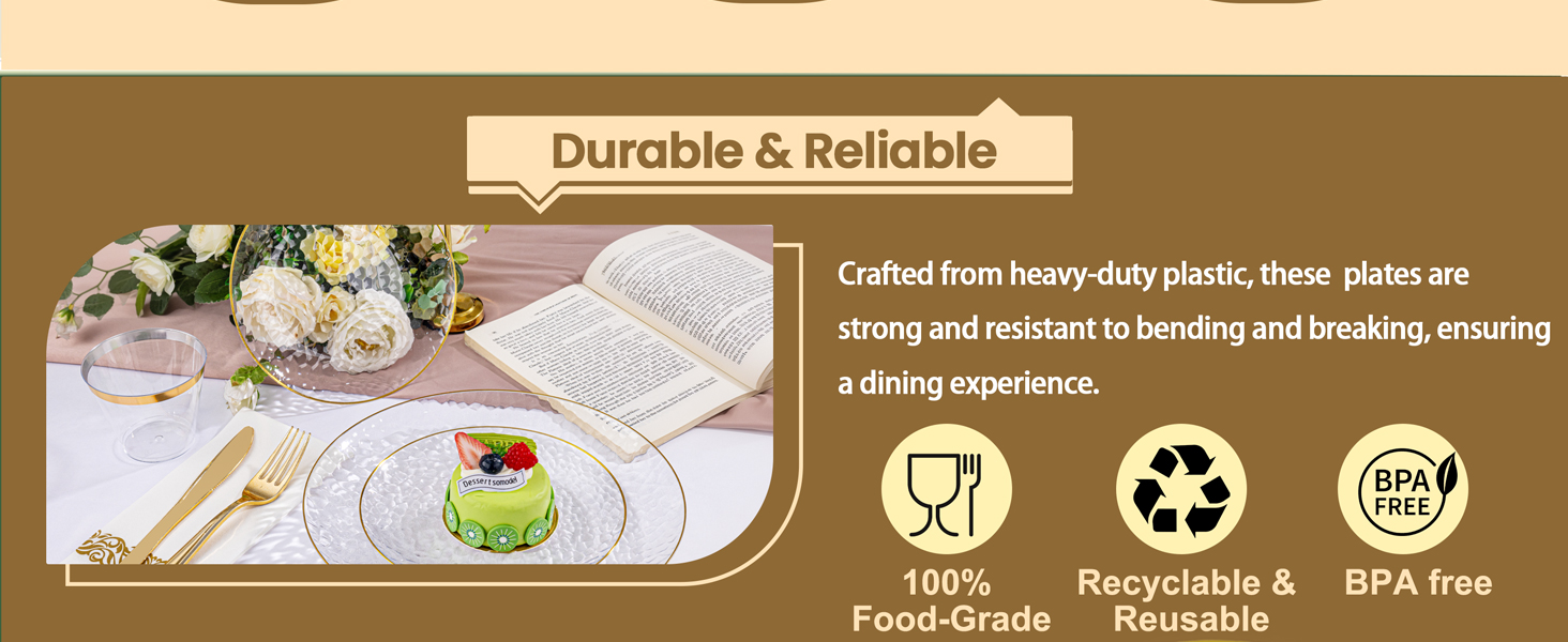 clear disposable plates