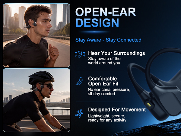 OPEN-EAR DESIGN Stay Aware Stay Connected
