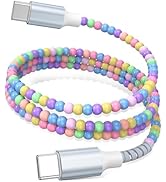 USB C to USB C Cable 3FT,Beaded Charger Cord 1M 60W Fast Charging for iPhone 17 16 15 Pro Max Plu...