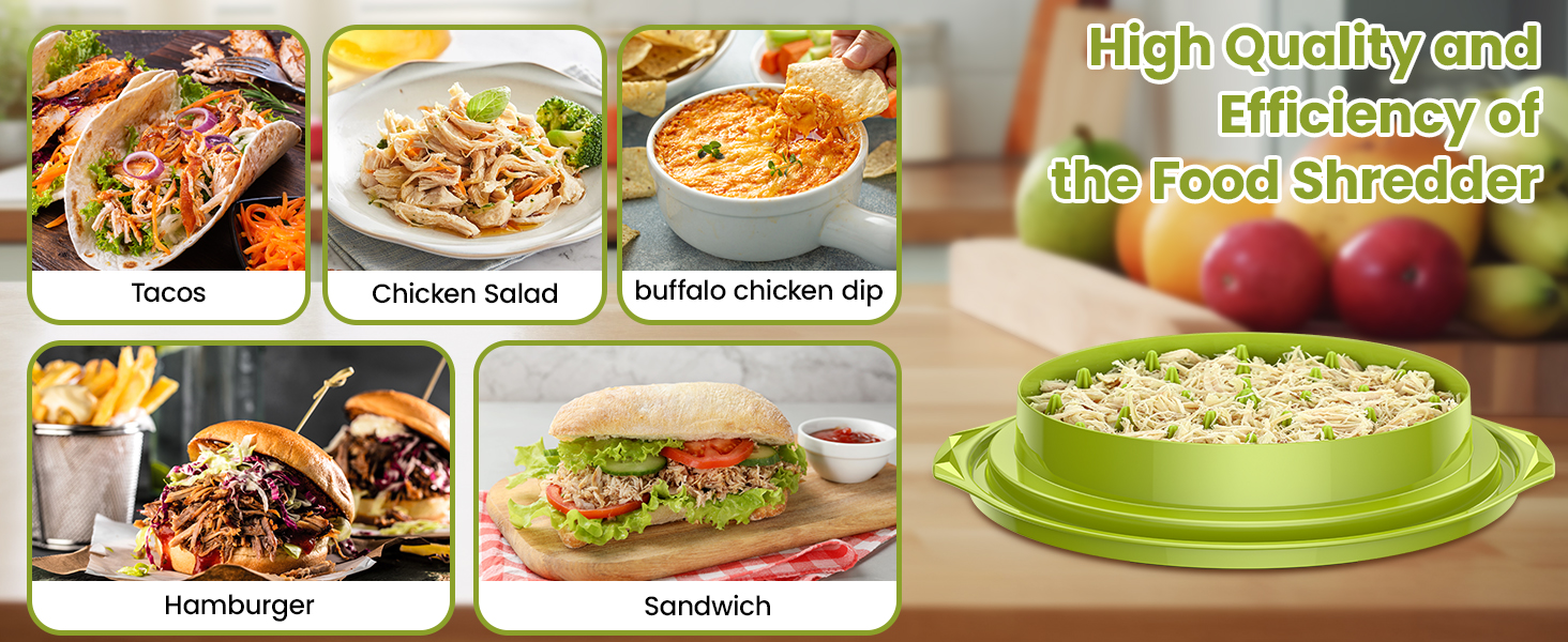 Chicken Shredder Large Chicken Breast Meat Shredder Tool Twist Brush home essentials kitchen gadgets