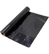 TEXALAN Black Plastic Sheeting Farm Film 4 mil (10' x 100') Black Plastic Tarp, Polyethylene Vapo...