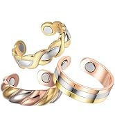 BioMag Copper Rings for Women, 99.99% Pure Copper Magnetic Rings Thumb Rings for Lymphatic Draina...