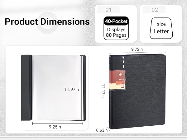 Presentation Binder 40-Pocket
