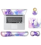 AIMSA Mouse Pad Wrist Rest Support Ergonomic Memory Foam Keyboard Set, Non-Slip Rubber Base Easy ...